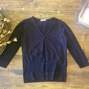 Simple black cardigan